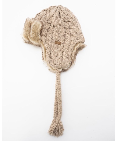 BILLABONG（ビラボン）の「BILLABONG レディース 【A/Div.】 ADIV TRAPPER FUR CAP キャップ 【2023年秋冬モデル】/ビラボンフェイクファー＆ニットアレンジトラッパーキャップ（キャップ・レディース・ベージュ/ブラウン/ブラック・FREE）」の13枚目の写真