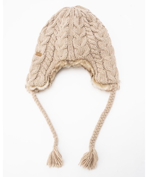 BILLABONG（ビラボン）の「BILLABONG レディース 【A/Div.】 ADIV TRAPPER FUR CAP キャップ 【2023年秋冬モデル】/ビラボンフェイクファー＆ニットアレンジトラッパーキャップ（キャップ・レディース・ベージュ/ブラウン/ブラック・FREE）」の14枚目の写真