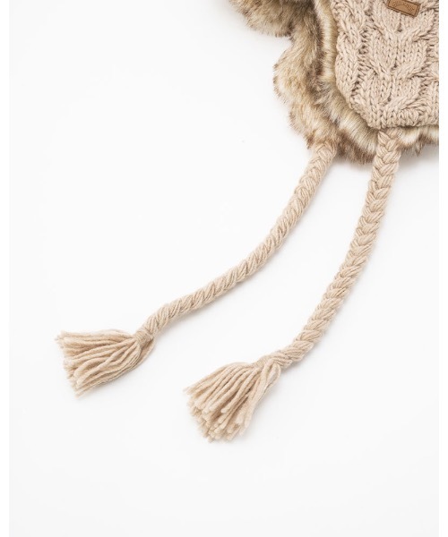 BILLABONG（ビラボン）の「BILLABONG レディース 【A/Div.】 ADIV TRAPPER FUR CAP キャップ 【2023年秋冬モデル】/ビラボンフェイクファー＆ニットアレンジトラッパーキャップ（キャップ・レディース・ベージュ/ブラウン/ブラック・FREE）」の18枚目の写真