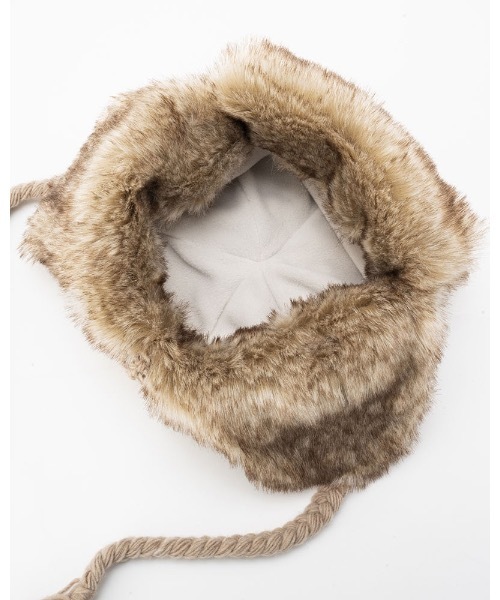 BILLABONG（ビラボン）の「BILLABONG レディース 【A/Div.】 ADIV TRAPPER FUR CAP キャップ 【2023年秋冬モデル】/ビラボンフェイクファー＆ニットアレンジトラッパーキャップ（キャップ・レディース・ベージュ/ブラウン/ブラック・FREE）」の19枚目の写真