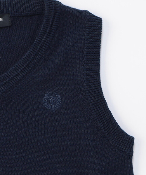 COMME CA ISM（コムサイズム）の「ベーシック　ニット　ベスト(100-130cm)（ベスト・キッズ・ブラック/グレー/ネイビー・130cm/120cm/110cm/100cm）」の10枚目の写真