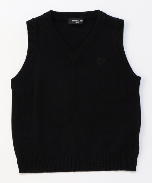COMME CA ISM（コムサイズム）の「ベーシック　ニット　ベスト(100-130cm)（ベスト・キッズ・ブラック/グレー/ネイビー・130cm/120cm/110cm/100cm）」の16枚目の写真