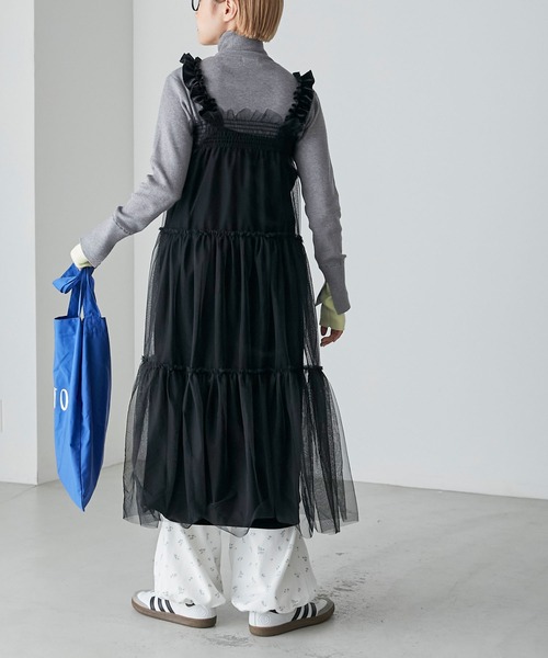 正規品】完売品 bibiy チュール ワンピース グレー 2025年最新】bibiy