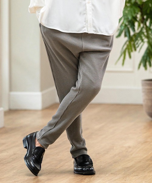 【セール】mp11546- Heavy Waffle Pants ワッフルパンツ(その他パンツ)|CAMBIO(カンビオ)