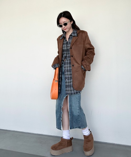 enlikeページ デニムライクタックワイドパンツ - SOÉJU online store｜上質な