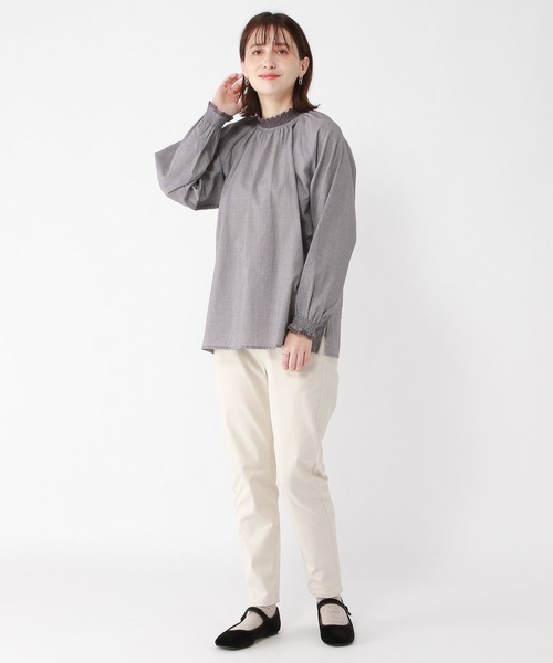 セール】レースシャーリングブラウス（シャツ/ブラウス）｜studio CLIP