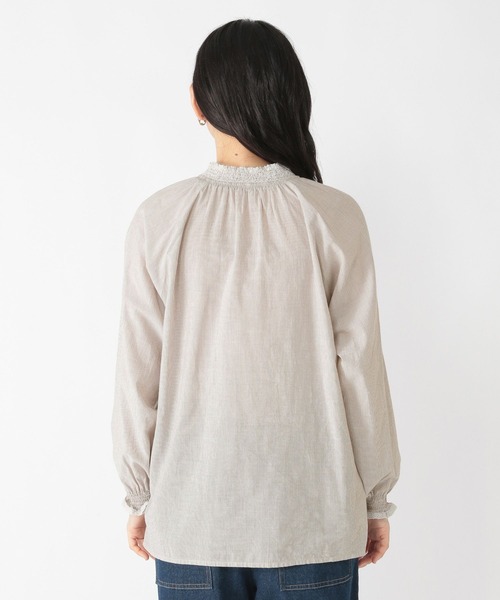 セール】レースシャーリングブラウス（シャツ/ブラウス）｜studio CLIP