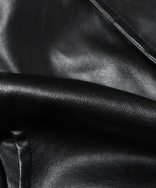 ROOPTOKYO（ループトウキョウ）の「Leather Jacket フェイクレザージャケット ブルゾン（ブルゾン・メンズ・イエロー/ブラウン/ブラック・L/XL/M）」の13枚目の写真