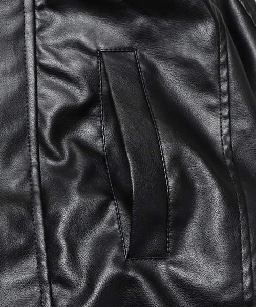 ROOPTOKYO（ループトウキョウ）の「Leather Jacket フェイクレザージャケット ブルゾン（ブルゾン・メンズ・イエロー/ブラウン/ブラック・L/XL/M）」の9枚目の写真
