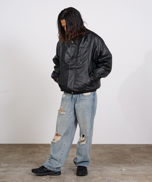 ROOPTOKYO（ループトウキョウ）の「Leather Jacket フェイクレザー