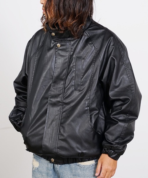 ROOPTOKYO（ループトウキョウ）の「Leather Jacket フェイクレザージャケット ブルゾン（ブルゾン・メンズ・イエロー/ブラウン/ブラック・L/XL/M）」の15枚目の写真