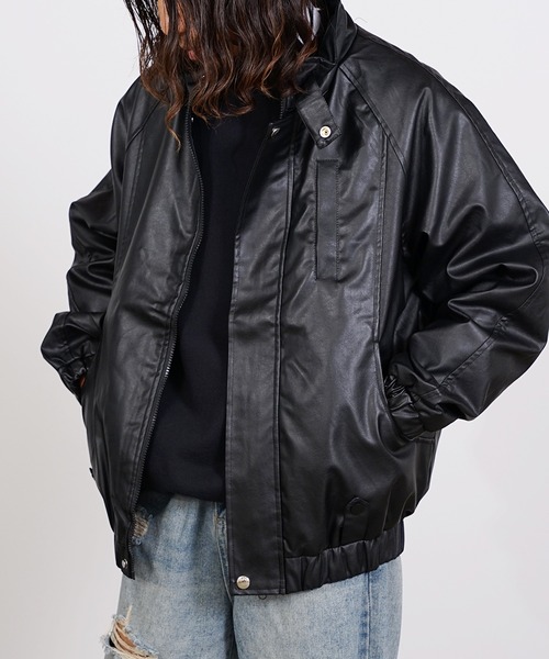 ROOPTOKYO（ループトウキョウ）の「Leather Jacket フェイクレザージャケット ブルゾン（ブルゾン・メンズ・イエロー/ブラウン/ブラック・L/XL/M）」の16枚目の写真