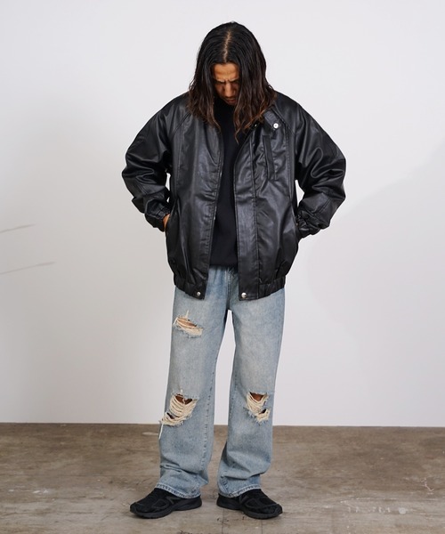 ROOPTOKYO（ループトウキョウ）の「Leather Jacket フェイクレザー