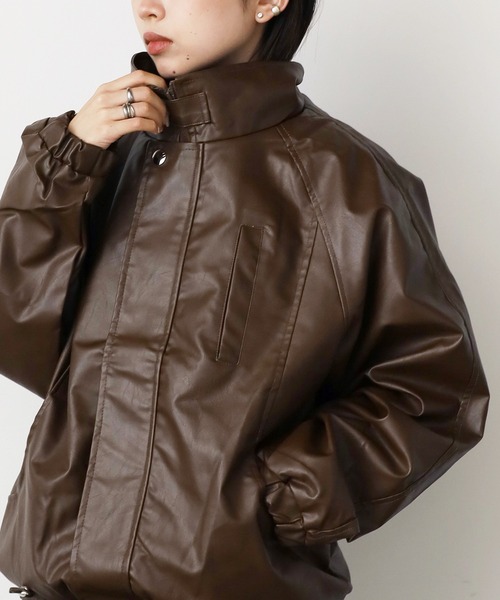 ROOPTOKYO（ループトウキョウ）の「Leather Jacket フェイクレザージャケット ブルゾン（ブルゾン・メンズ・イエロー/ブラウン/ブラック・L/XL/M）」の19枚目の写真