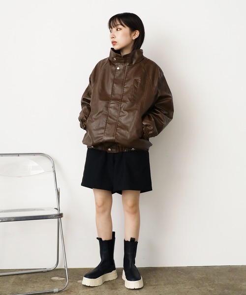 ROOPTOKYO（ループトウキョウ）の「Leather Jacket フェイクレザー