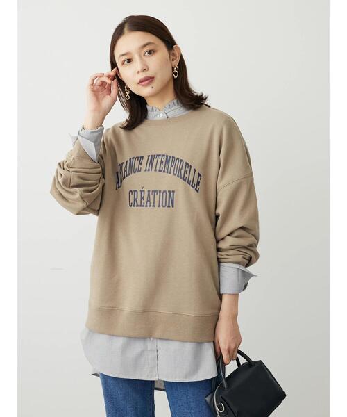 Green　Parks（グリーンパークス）の「イージーケアスタンドフリルシャツチュニック（チュニック・レディース・ブラック系その他2/ブルー系その他6/オフホワイト/ネイビー・FREE）」の10枚目の写真