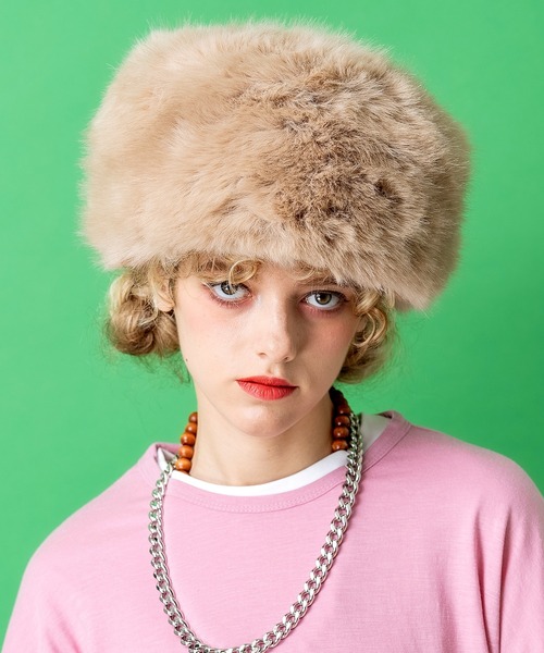 【セール】an meets zakka ショートファーロシアンハット / ファーハット レディース メンズ レディース ロシアン帽 帽子(ハット)|ankoROCK(アンコロック)