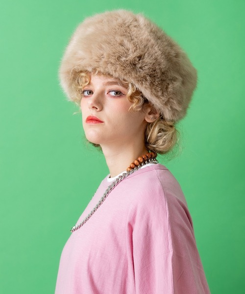 セール】an meets zakka ショートファーロシアンハット / ファーハット