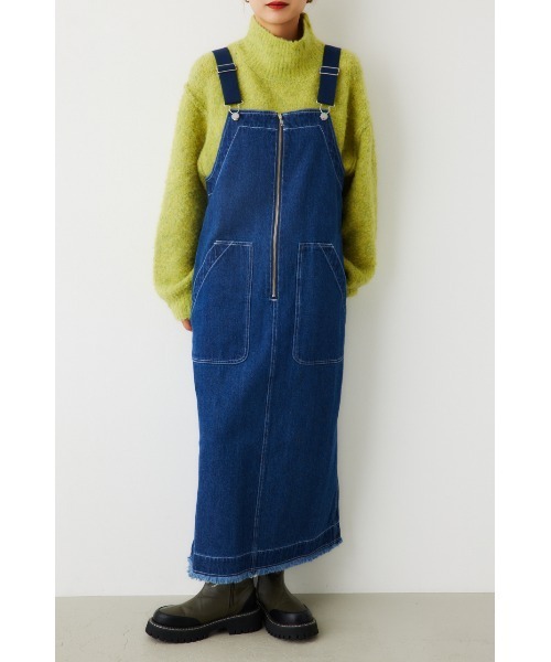 RODEO CROWNS WIDE BOWL（ロデオクラウンズワイドボウル）の「デニムジャンパースカート（ジャンパースカート・レディース・ブラック/カーキ/ブルー・FREE）」の16枚目の写真