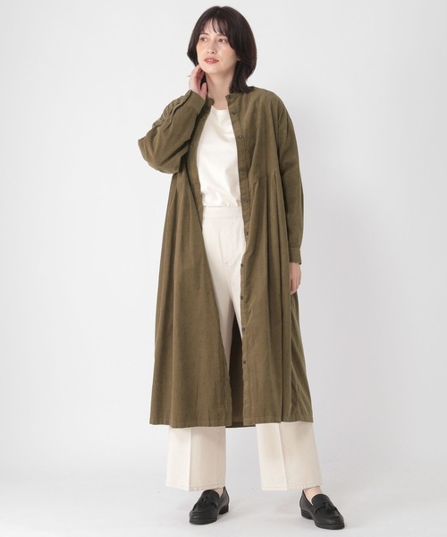 studio CLIP（スタディオクリップ）の「羽織れる切替えコールワンピース[プチ・トールサイズあり]（ワンピース・レディース・ライトグレー/レッド/その他1/その他2・FREE/PF/TF）」の8枚目の写真