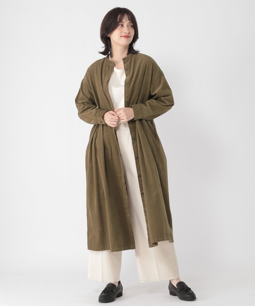 studio CLIP（スタディオクリップ）の「羽織れる切替えコールワンピース[プチ・トールサイズあり]（ワンピース・レディース・ライトグレー/レッド/その他1/その他2・FREE/PF/TF）」の9枚目の写真