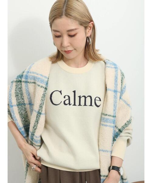 Samansa Mos2 blue(サマンサモスモスブルー)の「ブークレチェックマフラー(ストール/ショール・レディース・キナリ/モカ/ブルー・F)」の6枚目の写真