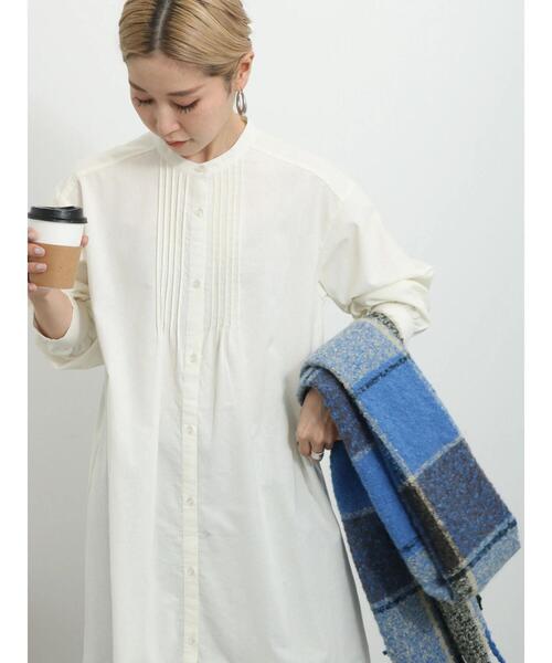 Samansa Mos2 blue(サマンサモスモスブルー)の「ブークレチェックマフラー(ストール/ショール・レディース・キナリ/モカ/ブルー・F)」の17枚目の写真