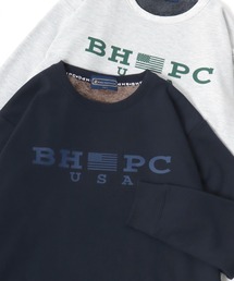 2026AW BEVERLY HILLS POLO CLUB/ビバリーヒルズポロクラブ 裏起毛ボア ワンポイント刺繍 スウェットトレーナー レディース メンズ トップス