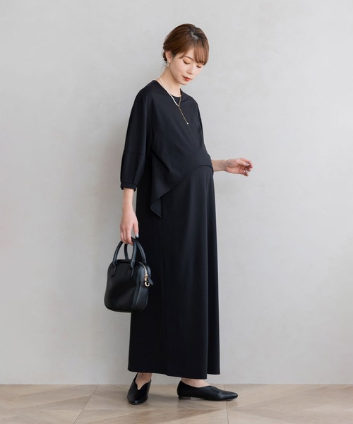 フェリシモMama(フェリシモママ)の「ninaru×フェリシモMama スニーカー級のはきごこち アーモンドトウフラットシューズ(パンプス・レディース・ブラック/シルバー・6/5/4/3/2/1)」の8枚目の写真