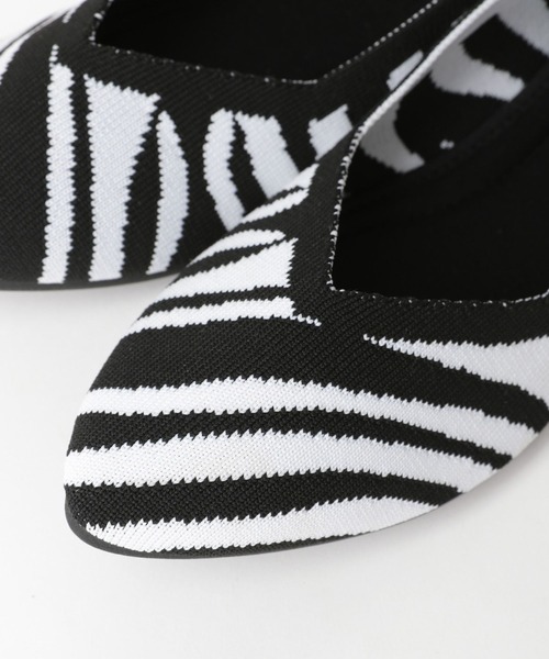 niko and...（ニコアンド）の「オリジナルニットフラットシューズ（パンプス・レディース・グレー/グリーン/ゼブラ/ブラック・MEDIUM/LARGE/SMALL）」の22枚目の写真