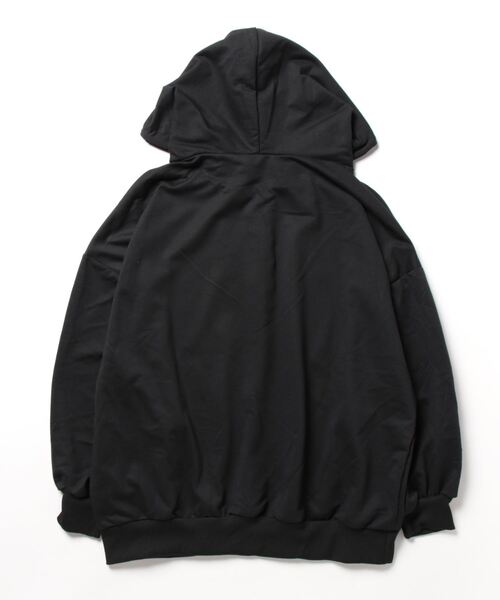 MAISON DE THERESE(メゾン ド テレーズ)の「ハーフジップ ビッグサイズパーカー カレッジロゴ風(パーカー・レディース・ブラック/グレー/オレンジ/グリーン・M/XL/L/XX-LARGE)」の13枚目の写真