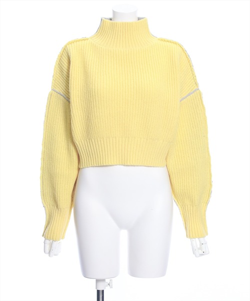 clear（クリア）の「前後2wayバイカラーニットトップス≪STAY MOTION≫（ニット/セーター・レディース・ホワイト系その他2/グレー系その他/ホワイト系その他・F）」の5枚目の写真