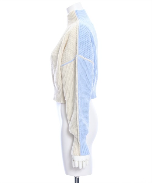 clear（クリア）の「前後2wayバイカラーニットトップス≪STAY MOTION≫（ニット/セーター・レディース・ホワイト系その他2/グレー系その他/ホワイト系その他・F）」の11枚目の写真