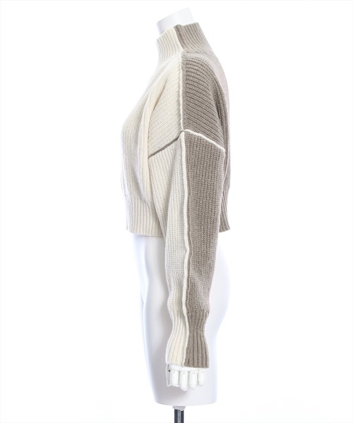 clear（クリア）の「前後2wayバイカラーニットトップス≪STAY MOTION≫（ニット/セーター・レディース・ホワイト系その他2/グレー系その他/ホワイト系その他・F）」の15枚目の写真