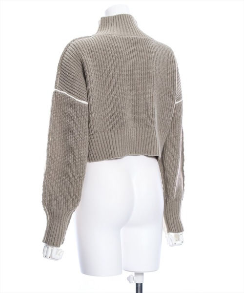 clear（クリア）の「前後2wayバイカラーニットトップス≪STAY MOTION≫（ニット/セーター・レディース・ホワイト系その他2/グレー系その他/ホワイト系その他・F）」の16枚目の写真