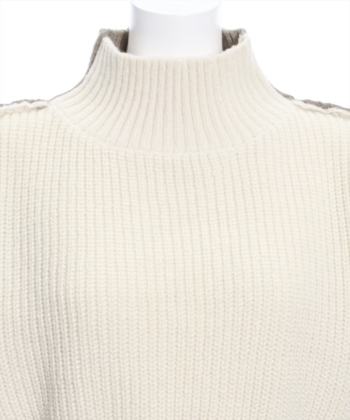 clear（クリア）の「前後2wayバイカラーニットトップス≪STAY MOTION≫（ニット/セーター・レディース・ホワイト系その他2/グレー系その他/ホワイト系その他・F）」の18枚目の写真