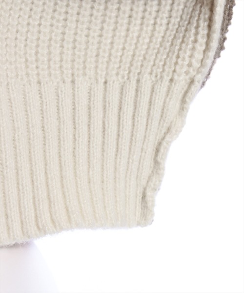 clear（クリア）の「前後2wayバイカラーニットトップス≪STAY MOTION≫（ニット/セーター・レディース・ホワイト系その他2/グレー系その他/ホワイト系その他・F）」の20枚目の写真