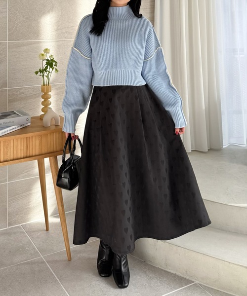 clear（クリア）の「前後2wayバイカラーニットトップス≪STAY MOTION≫（ニット/セーター・レディース・ホワイト系その他2/グレー系その他/ホワイト系その他・F）」の22枚目の写真