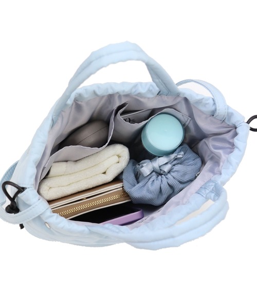 COLDE （コルデ）の「スタッズ付き2way巾着ショルダーバッグ（ショルダーバッグ・レディース・ブラック/イエロー/アイボリー/サックスブルー・FREE）」の10枚目の写真