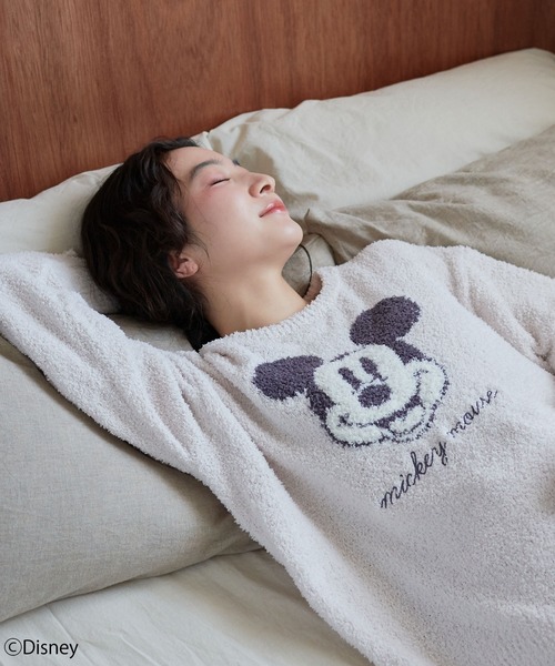 Disney(ディズニー)の「【Disney/ディズニー】ミッキー/もこもこニットルームウェア(パンツ別売り)大きいサイズ有(ルームウェア/パジャマ・レディース・ピンク/チャコールグレー/アイボリー・M/LL/L)」の17枚目の写真
