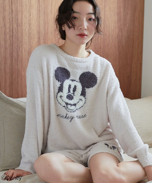 Disney(ディズニー)の「【Disney/ディズニー】ミッキー/もこもこニットルームウェア(パンツ別売り)大きいサイズ有(ルームウェア/パジャマ・レディース・ピンク/チャコールグレー/アイボリー・M/LL/L)」の14枚目の写真