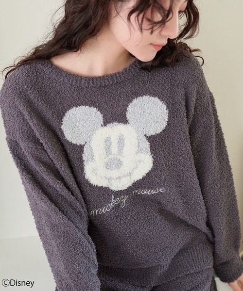 Disney(ディズニー)の「【Disney/ディズニー】ミッキー/もこもこニットルームウェア(パンツ別売り)大きいサイズ有(ルームウェア/パジャマ・レディース・ピンク/チャコールグレー/アイボリー・M/LL/L)」の10枚目の写真