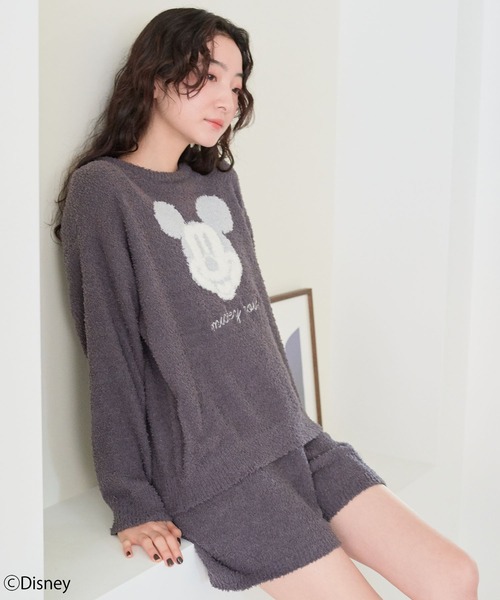 Disney(ディズニー)の「【Disney/ディズニー】ミッキー/もこもこニットルームウェア(パンツ別売り)大きいサイズ有(ルームウェア/パジャマ・レディース・ピンク/チャコールグレー/アイボリー・M/LL/L)」の7枚目の写真