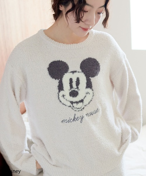 Disney(ディズニー)の「【Disney/ディズニー】ミッキー/もこもこニットルームウェア(パンツ別売り)大きいサイズ有(ルームウェア/パジャマ・レディース・ピンク/チャコールグレー/アイボリー・M/LL/L)」の18枚目の写真