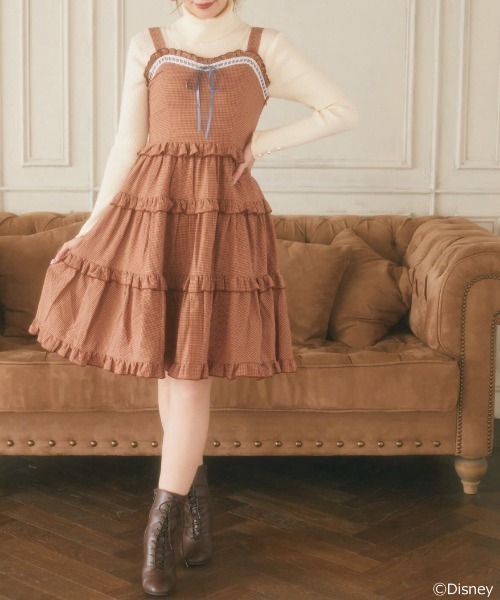 Disney(ディズニー)の「トゥルーズ/フリルティアードワンピース(ワンピース・レディース・ブラウン系その他4・FREE)」の1枚目の写真