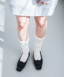 EVOL | 【EVOL】スクエアローズフラットパンプス IW5376(パンプス)