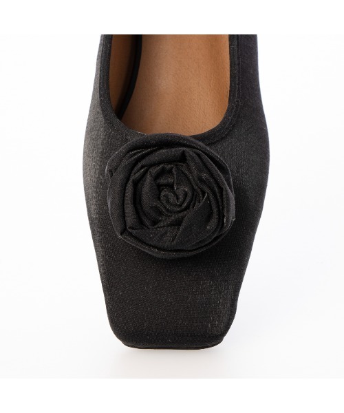 EVOL（イーボル）の「【EVOL】スクエアローズフラットパンプス IW5376（パンプス・レディース・ブラック/シルバー/ゴールド・22.0cm/22.5cm/23.0cm/23.5cm/24.0cm/24.5cm/25.0cm）」の17枚目の写真