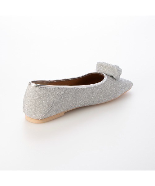 EVOL（イーボル）の「【EVOL】スクエアローズフラットパンプス IW5376（パンプス・レディース・ブラック/シルバー/ゴールド・22.0cm/22.5cm/23.0cm/23.5cm/24.0cm/24.5cm/25.0cm）」の8枚目の写真