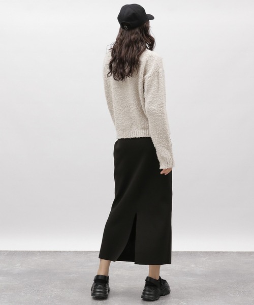 LAKOLE(ラコレ)の「5ゲージモップヤーンニットプルオーバー / 100755(ニット/セーター・レディース・ラベンダー/セージグリーン/ライトグレー・MEDIUM/SMALL)」の6枚目の写真