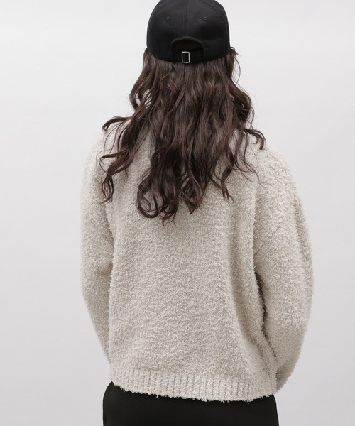 LAKOLE(ラコレ)の「5ゲージモップヤーンニットプルオーバー / 100755(ニット/セーター・レディース・ラベンダー/セージグリーン/ライトグレー・MEDIUM/SMALL)」の8枚目の写真